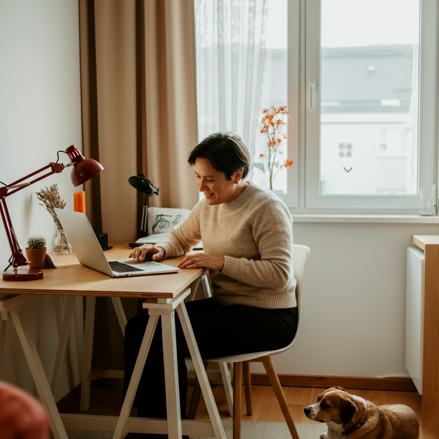 A remote appointment setter working from home, effectively managing client interest for major events like Spring Training.