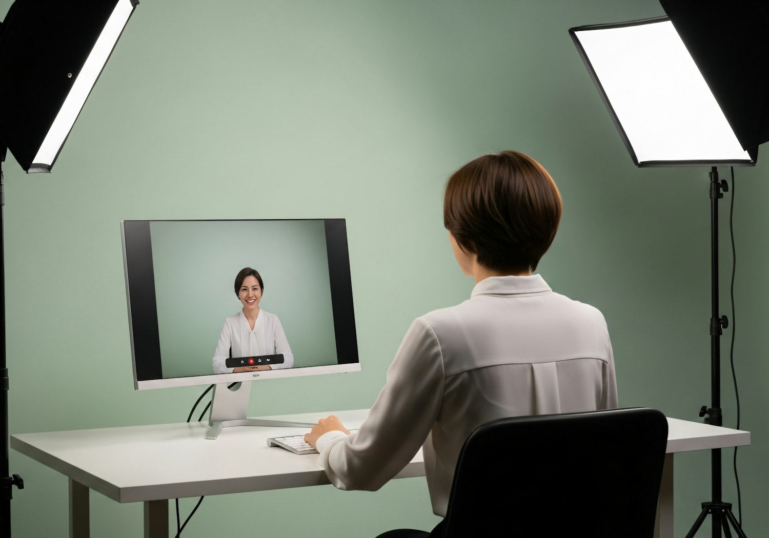 A remote appointment setter working from home, connecting businesses with essential services like those offered by Cox Business.