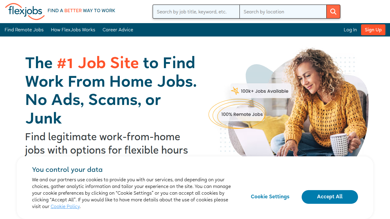 FlexJobs.com is a leading remote-specific job platform known for vetting listings and connecting job seekers with legitimate opportunities.